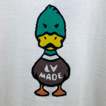 LOUIS VUITTON INTARSIA JACQUARD DUCK CREWNECK – LVTS005