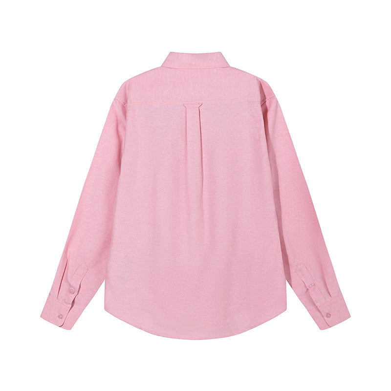AMI Long Sleeve Logo Shirt Pink