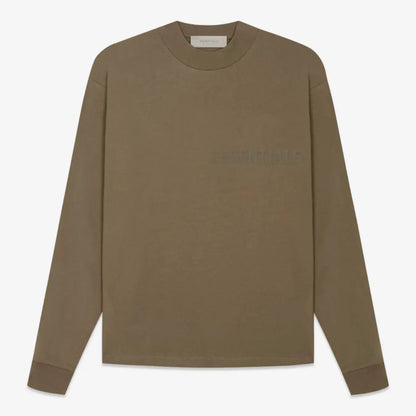 FOG FEAR OF GOD Essentials casual bottoming shirt 22 renewal long sleeves Dark brown