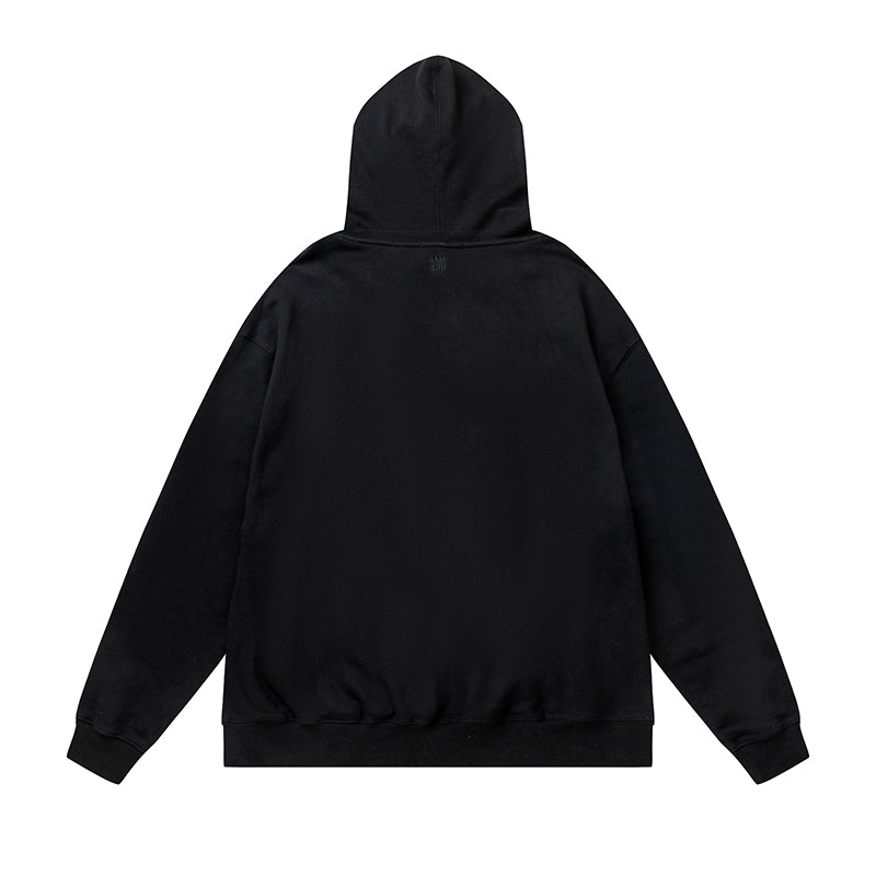 AMI Classic Logo Hoodie Black