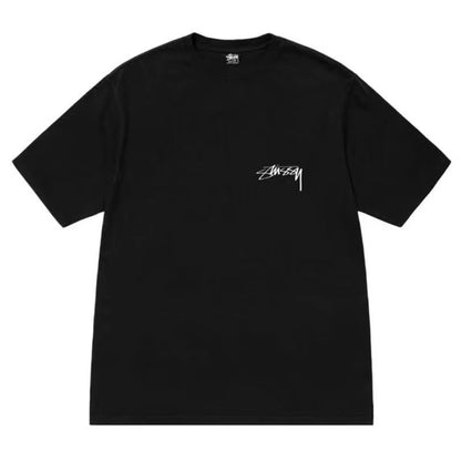 STUSSY SPIDER 8 BALL PRINT TEE BLACK