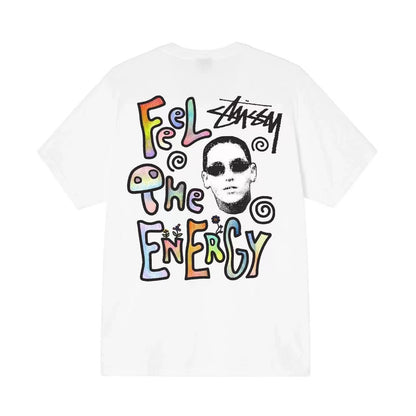 STUSSY SUNGLASSES CHARACTER TEE WHITE