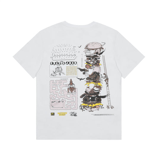 Travis Scott Cartoon Print Tshirt White