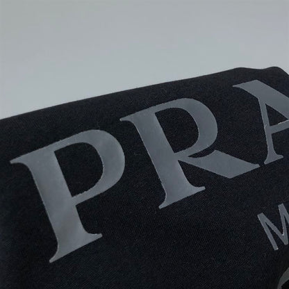 PRADA COTTON T-SHIRT BLACK – PT008