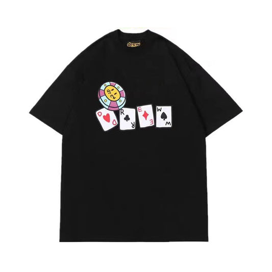 Drew House Chips Short Sleeve Cotton T-Shirt Black