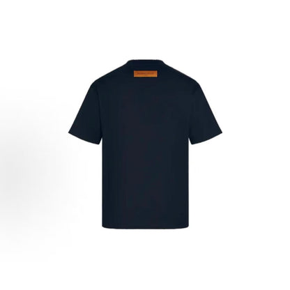 LOUIS VUITTON SS22 Needle-embroidered Printed Embroidery Short-Sleeved T-Shirt for Men - Blue