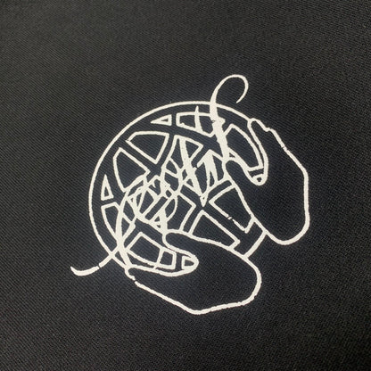 Off-White black palm print hooded sweater