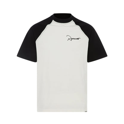 REPRESENT BLACK/BEIGE TEE