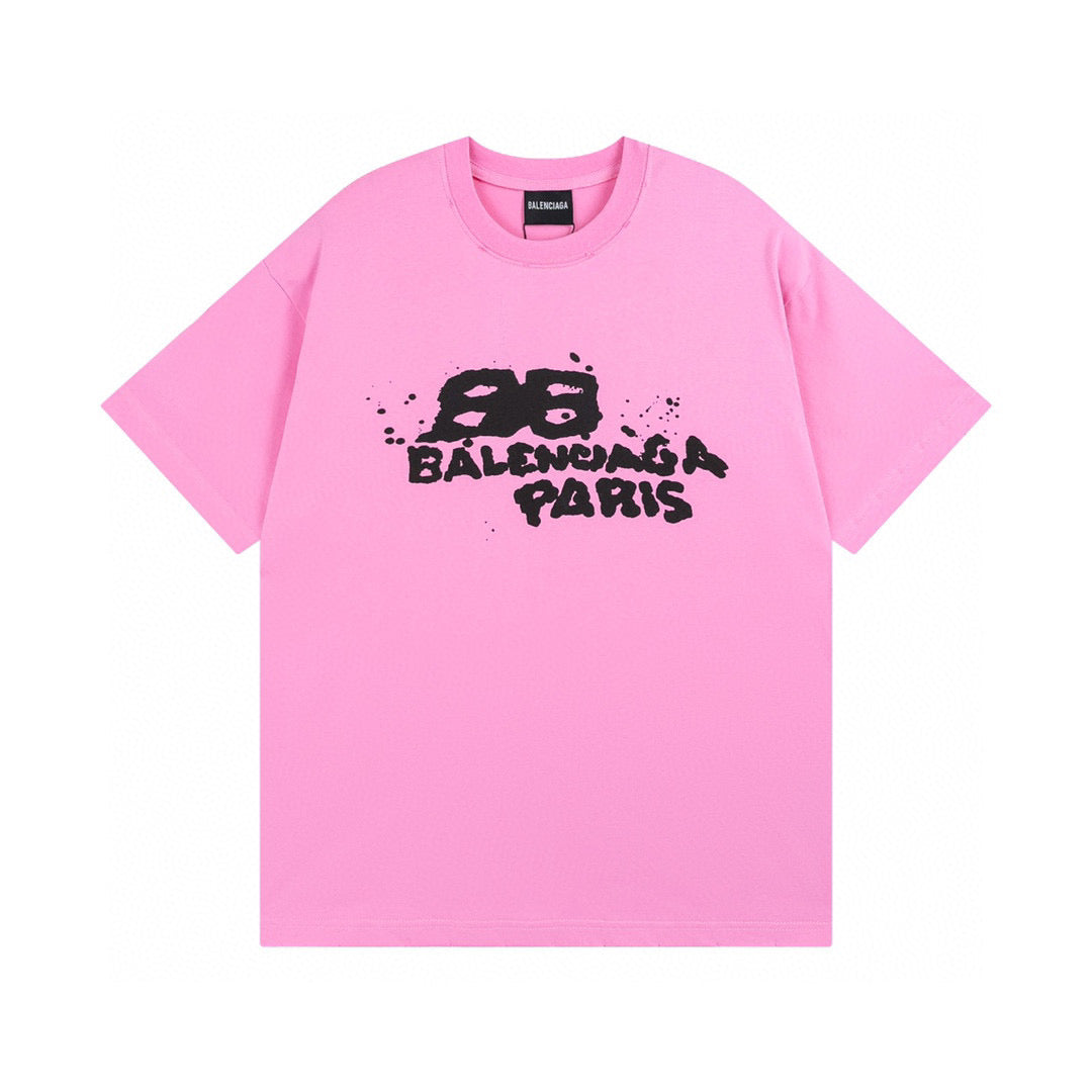 Balenciga logo tee LX2331 pink