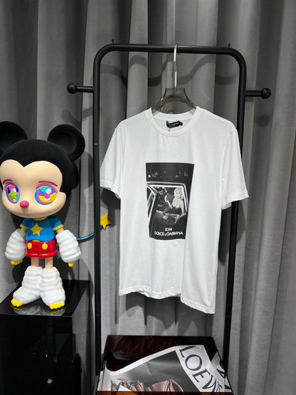 DOLCE & GABBANA CIAO KIM PIZZA-PRINT T-SHIRT – DT014