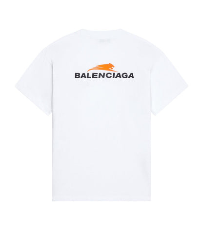 BALENCIAGA MEN’S YEAR OF THE TIGER T-SHIRT MEDIUM FIT IN WHITE – BAS001