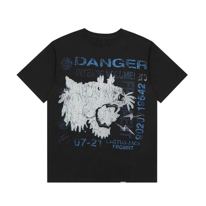 Travis Scott Cactus Jack Wolf Print Tee