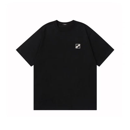 WE11DONE Track Gradient Letters Logo Tee Black