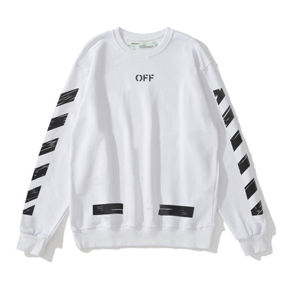 Off-White square arrow print hoodie white
