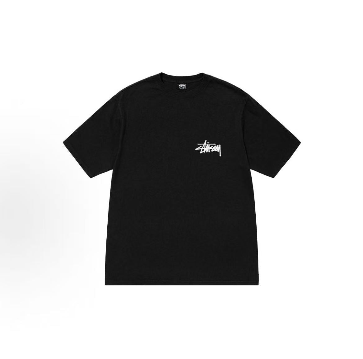 Stussy FW23 OLD PHONE TEE - PIGMENT DYE - Round-neck short-sleeved T-shirt. The same style for both men and women.