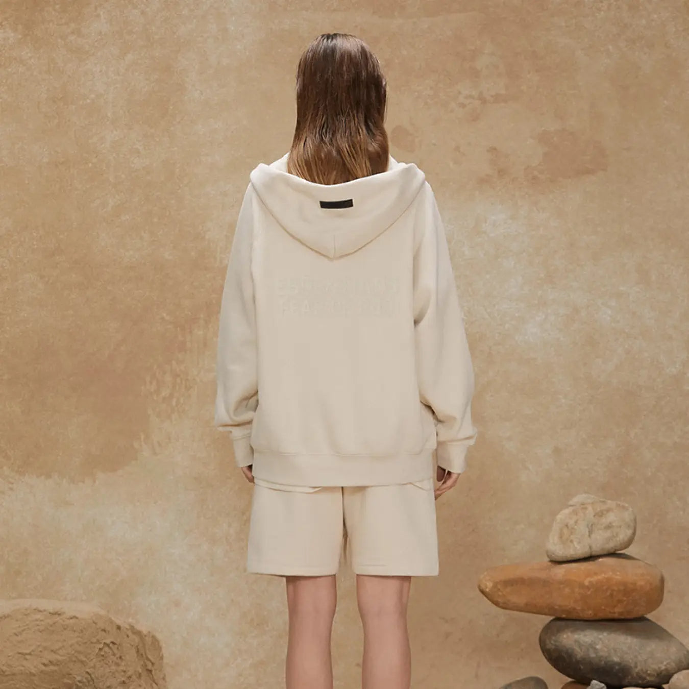 FOG FEAR OF GOD 22 double-line cardigan jacket ESSENTIALS casual loose hooded sweatshirt