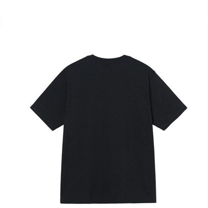 STUSSY DOUBLE S LOGO TEE BLACK