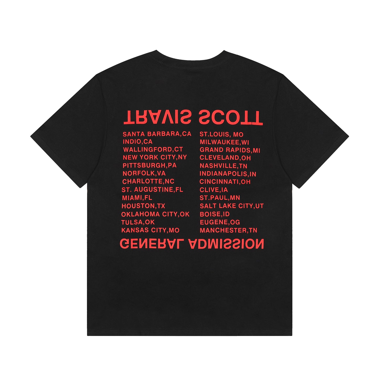 Travis Scott Eagle Print Tshirt Black