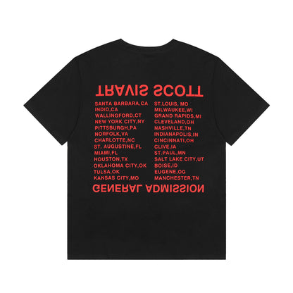 Travis Scott Eagle Print Tshirt Black
