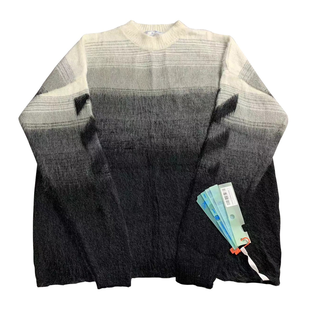 Off-White gradient arrow mohair hoodie