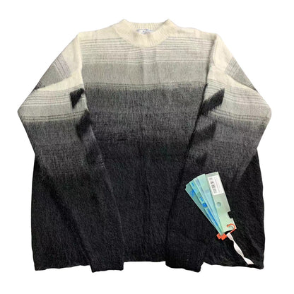 Off-White gradient arrow mohair hoodie
