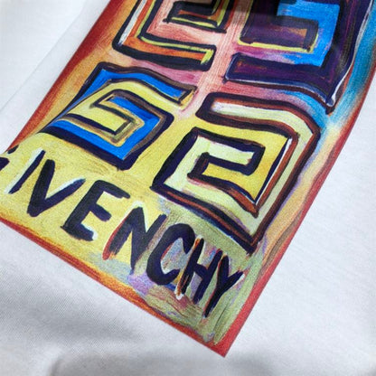 GIVENCHY SLIM FIT T-SHIRT IN JERSEY WITH 4G SUN PRINT IN WHITE – GTS006