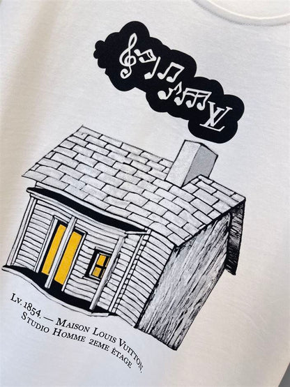 LOUIS VUITTON HOUSE PRINTED T-SHIRT – LVTS043