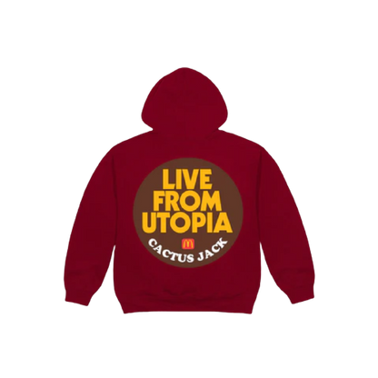 Travis Scott x McDonald s Live From Utopia Sticker Hoodie