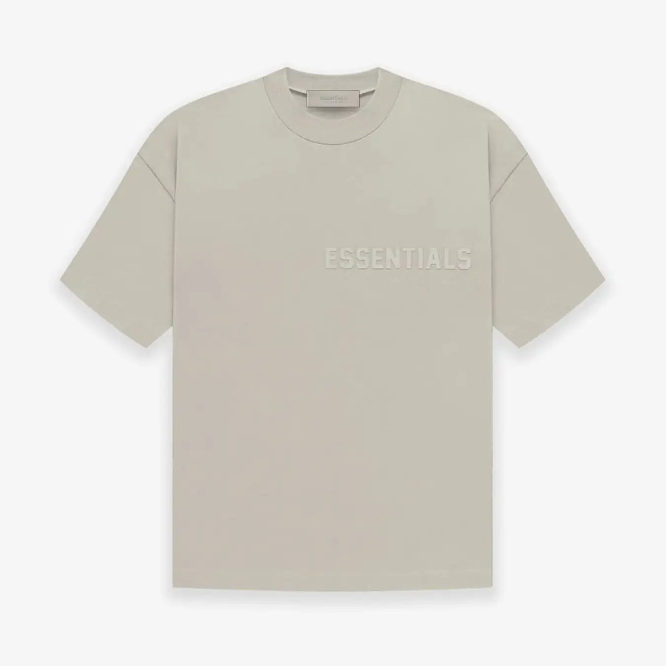 FOG FEAR OF GOD 23 ESSENTIALS double line single row printed T-shirt seal gray