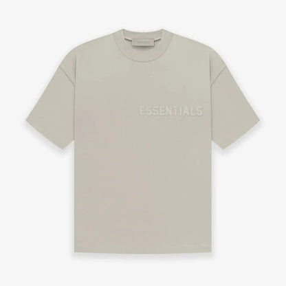 FOG FEAR OF GOD 23 ESSENTIALS double line single row printed T-shirt seal gray