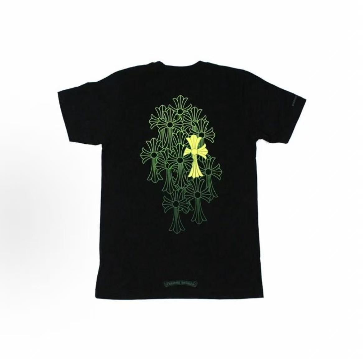 Chrome Hearts Horse Hoof Cross-Print Short-Sleeved T-Shirt (For Both Men and Women)