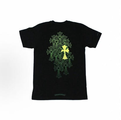 Chrome Hearts Horse Hoof Cross-Print Short-Sleeved T-Shirt (For Both Men and Women)
