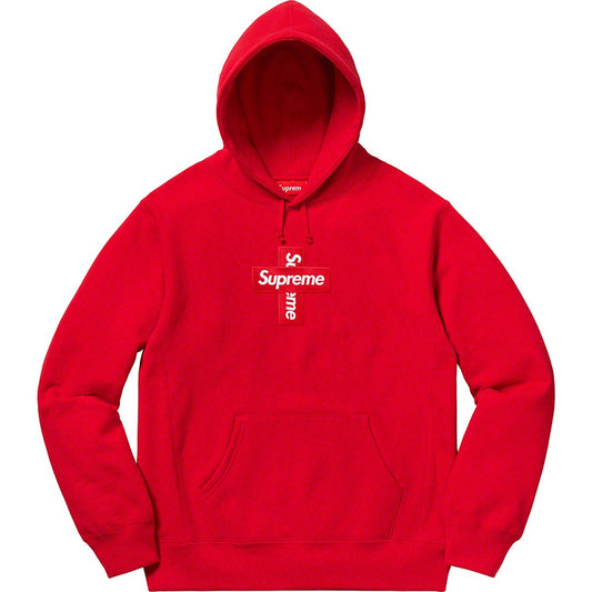 Supreme Cross Box Hoodie Red
