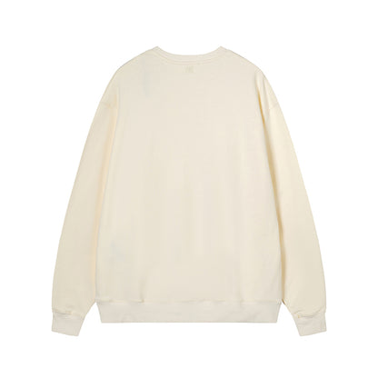 AMI Classic Logo Crewneck Hoodie Cream