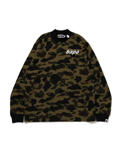A Bathing Ape 1st Camo Mock Neck Relaxed Fit L/S Tee