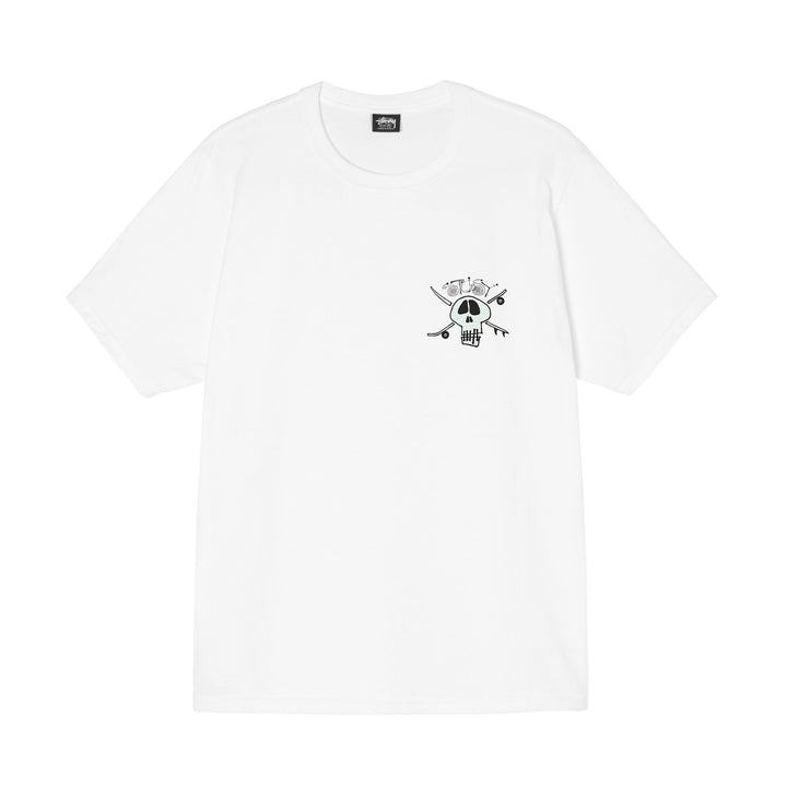 STUSSY 21HO SURF SKATE SKULL TEE