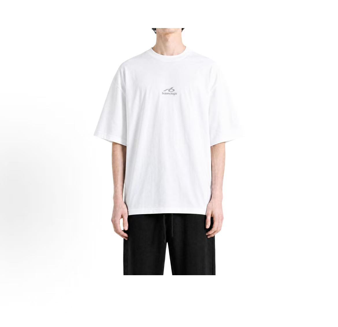 Balenciaga FW26 Autumn Collection Plain Knit Short-Sleeved Round-Neck T-Shirt for Men