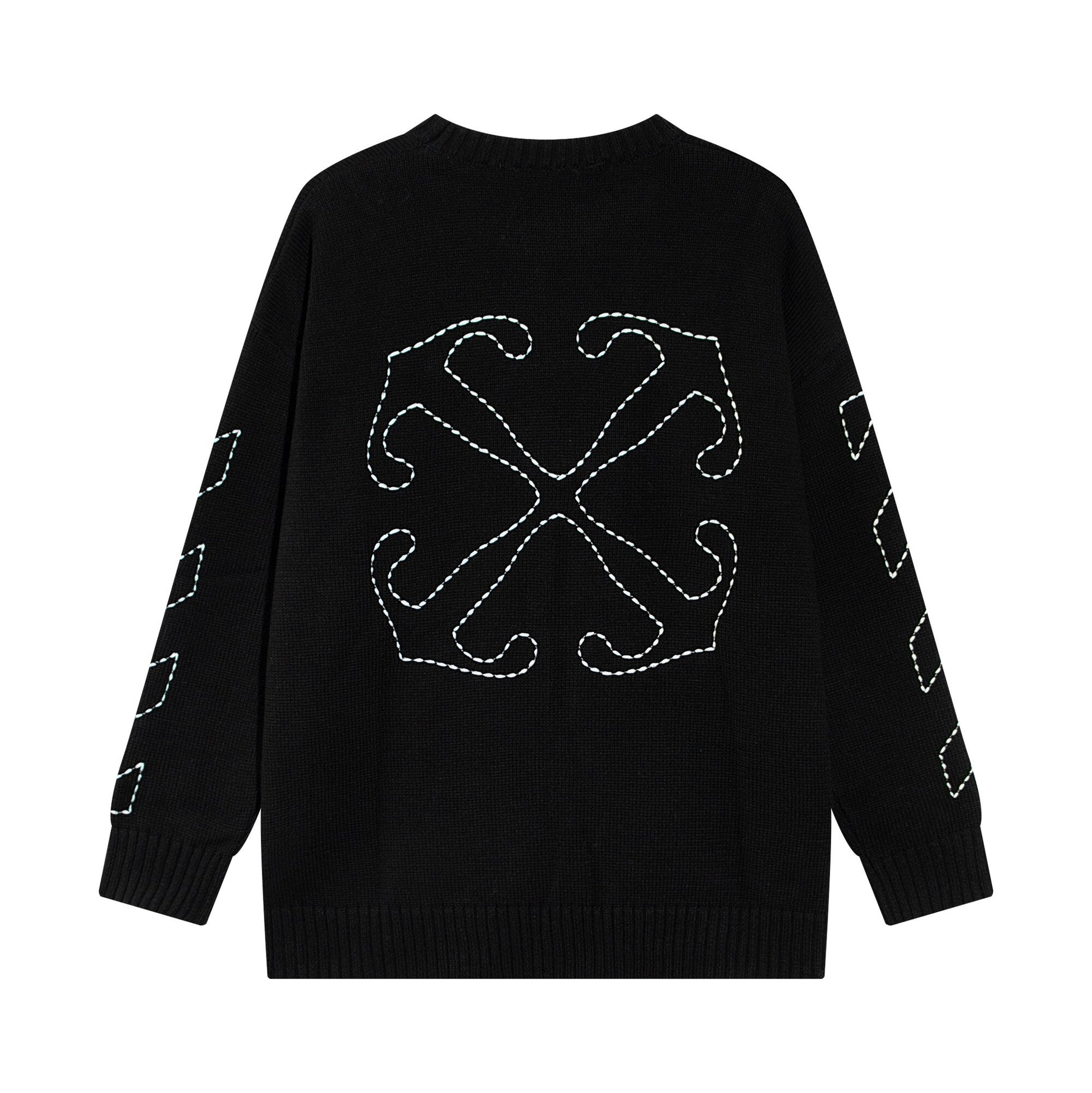 OFF WHITE ANCHOR ARROW CREW NECK HOODIE