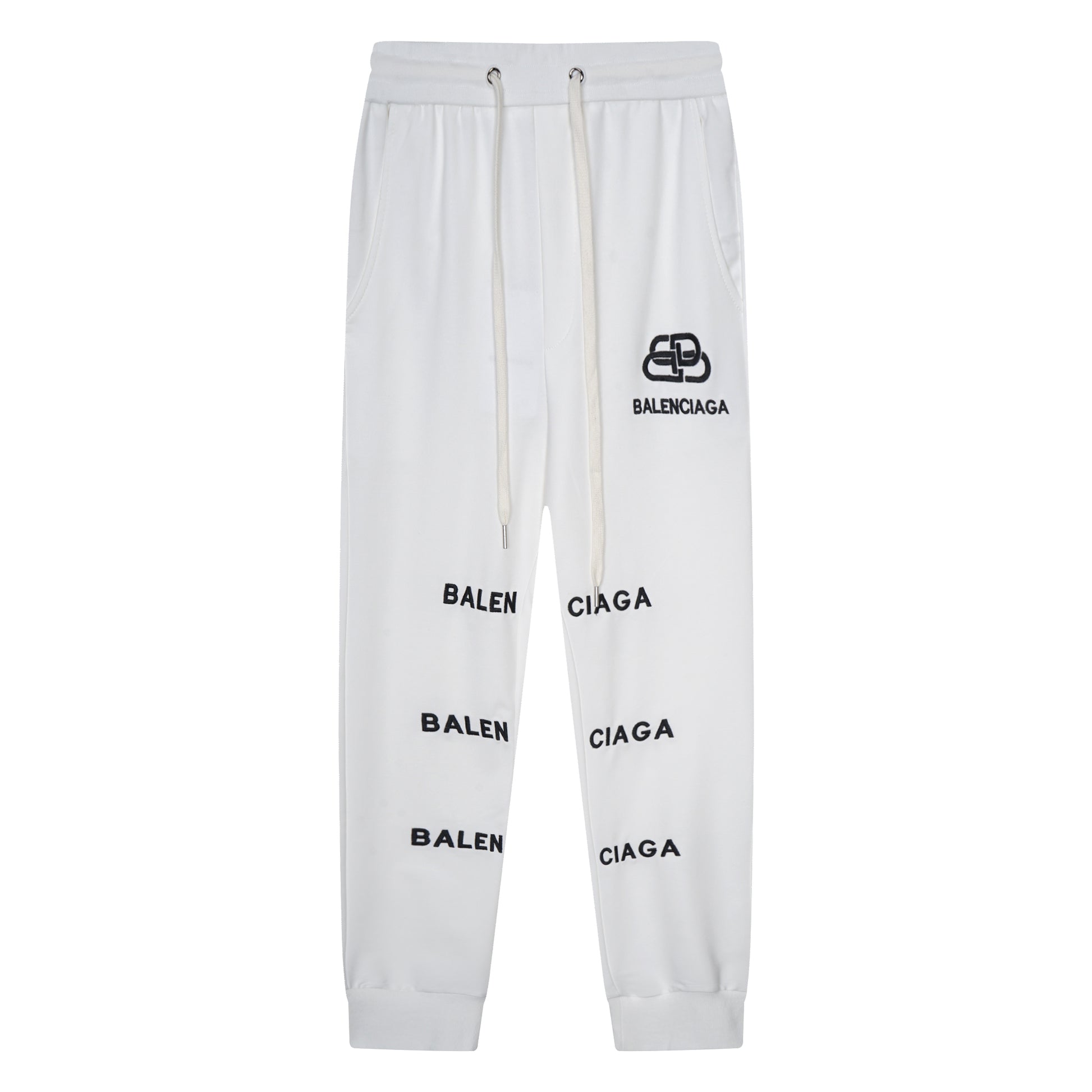 Balenciga logo pant SF669 white