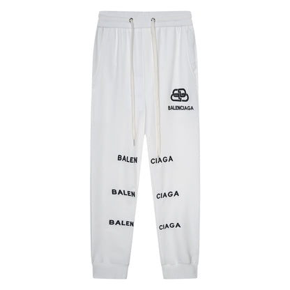Balenciga logo pant SF669 white