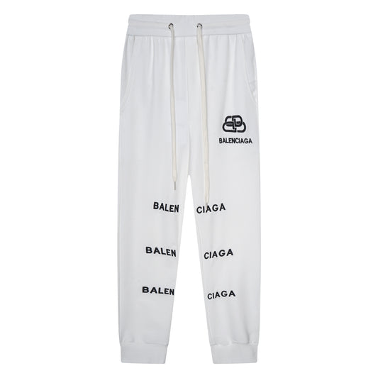 Balenciga logo pant SF669 white