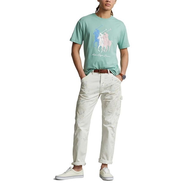 Ralph Lauren Multi Logo Tee Essex Green