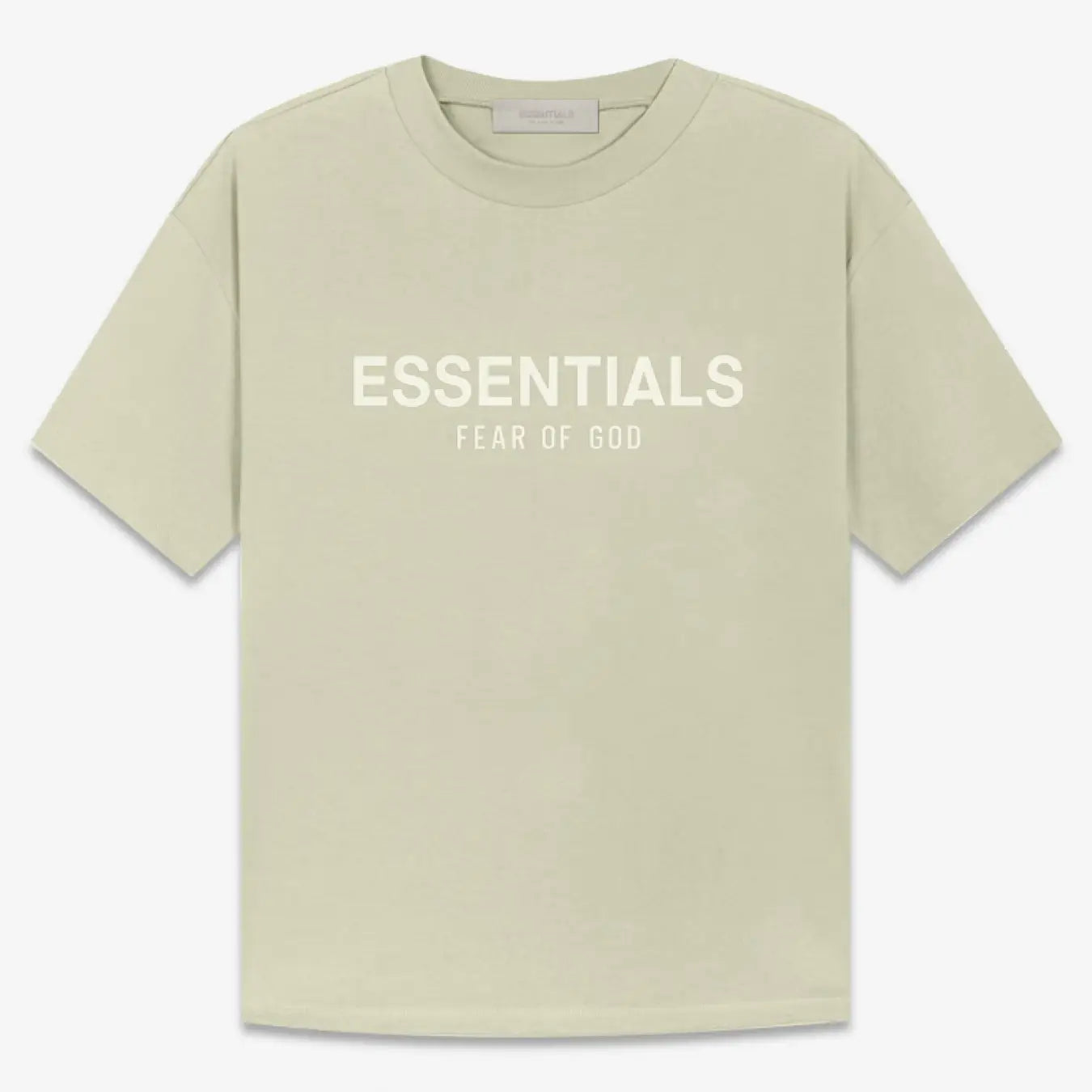 FOG Fear of God 22 replica dual -hushed short -sleeved ESSENTIALS T -shirt avocado
