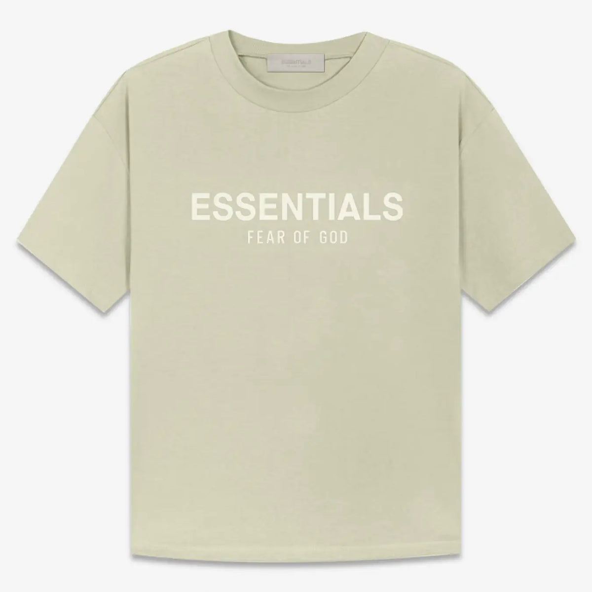 FOG Fear of God 22 replica dual -hushed short -sleeved ESSENTIALS T -shirt avocado