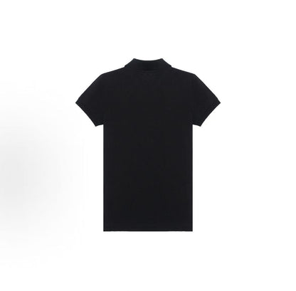Ralph Lauren FW22 Solid-color Casual Straight-Tee Short-Sleeved Polo Shirt - Slim Fit - Women's - Black