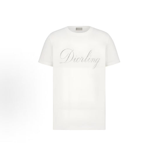 DIOR (Dior) - Fall/Winter 2025 - Round-neck Cotton Letter-Design T-shirt - Men's Style