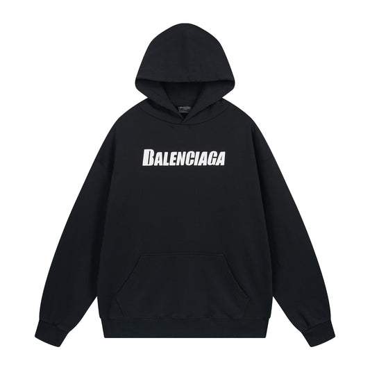 Balenciga logo hoodie BL238008 black
