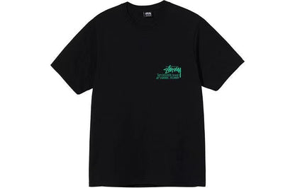 STUSSY  FACE PRINT TEE BLACK