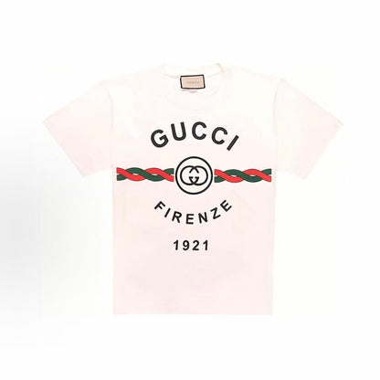 GUCCI (Gucci) 2022 Spring Collection - Gucci Lido Collection - Plain Knit Short-Sleeved T-Shirt for Men - White