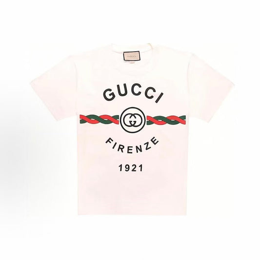 GUCCI (Gucci) 2022 Spring Collection - Gucci Lido Collection - Plain Knit Short-Sleeved T-Shirt for Men - White